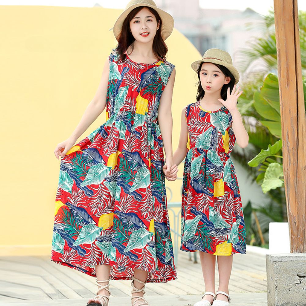 Summer Breeze Mom & Daughter Pair Floral Dress (Color Series 1)