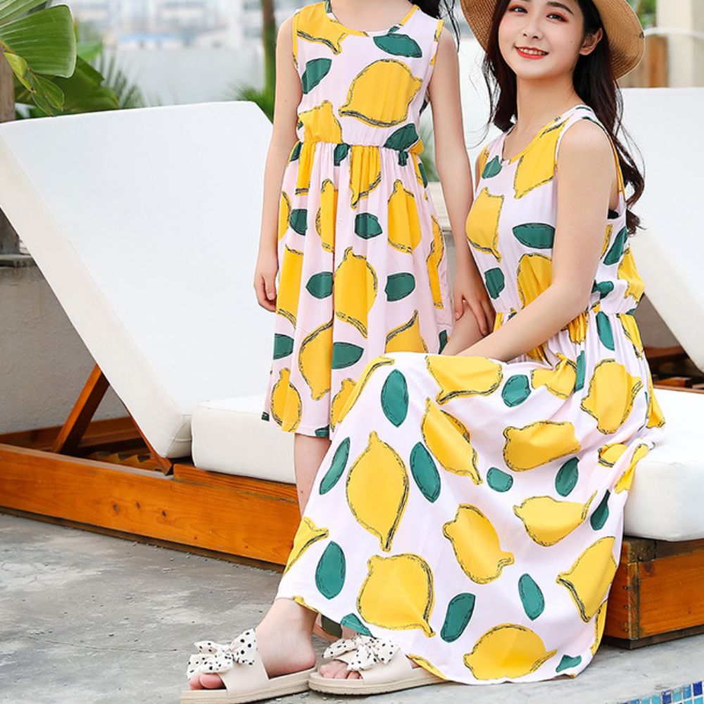 Summer Breeze Mom & Daughter Pair Floral Dress (Color Series 1)